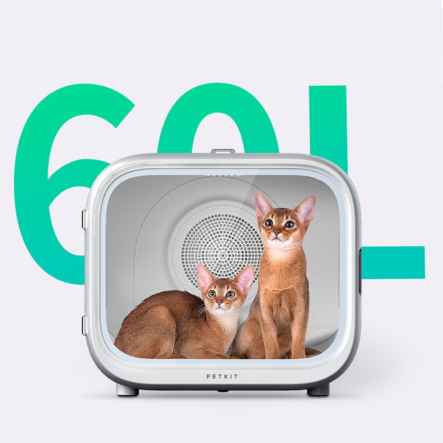PETKIT AirSalon Max spacious 60L drying cabin fitting two cats