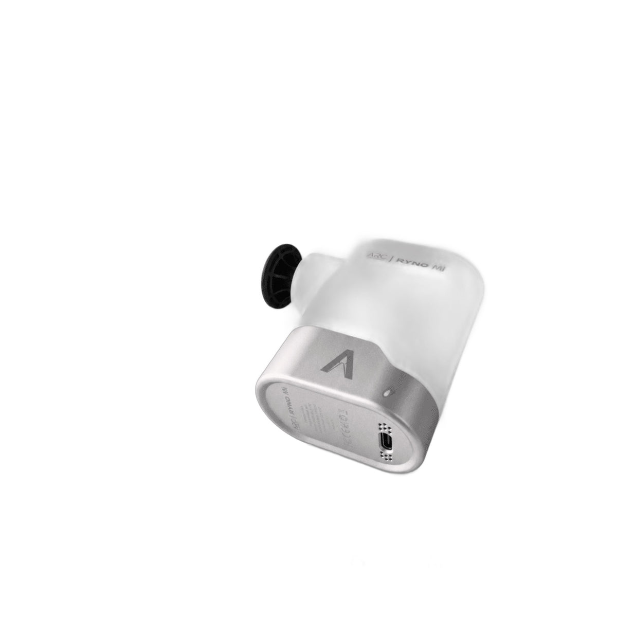 ARC Ryno Mi pocket massage gun, USB-C port view