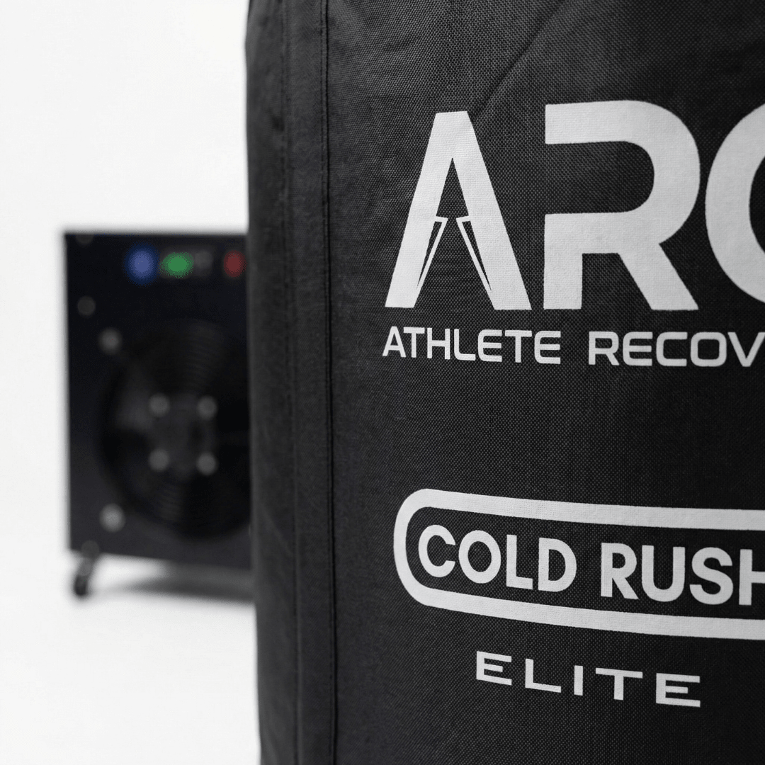 ARC Cold Rush Elite insulated ice bath tub with protective cover