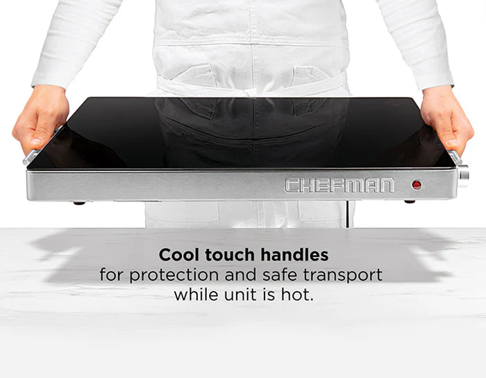 Chefman Family-Size Glass-Top Warming Tray