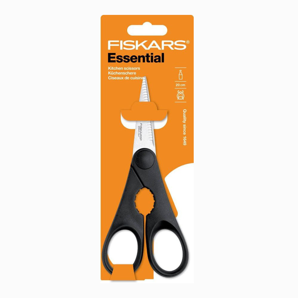 FISKARS Stainless Steel Essential Kitchen Scissors W. Opener | 1023820