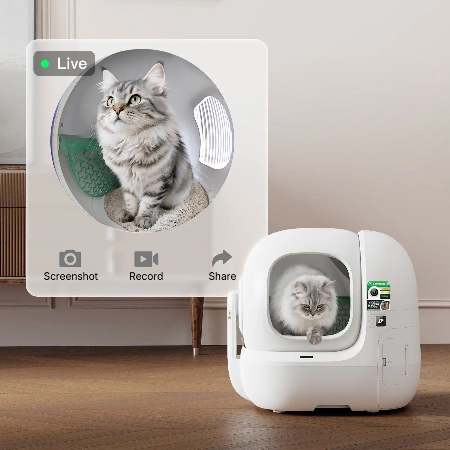 PETKIT Purobot Max Pro 2 litter box in a home setting