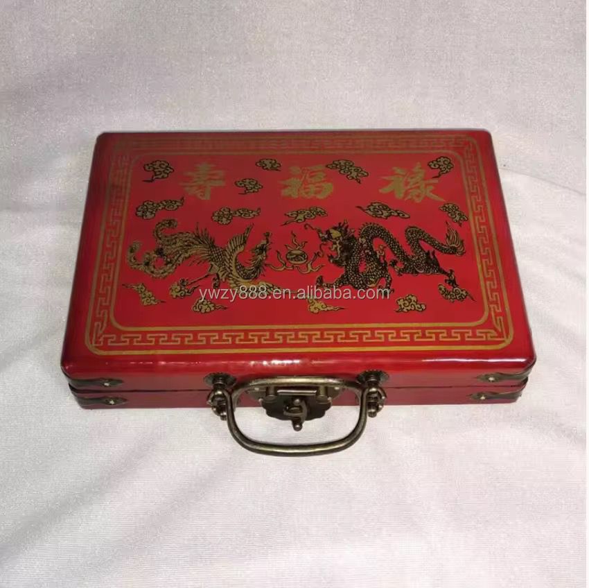 Mahajong Set - 144 White Engraved Standard Size Tiles