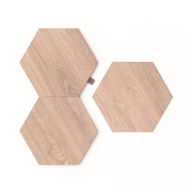 Nanoleaf Elements Hexagon Expansion Wood Look Pack 3 Panels