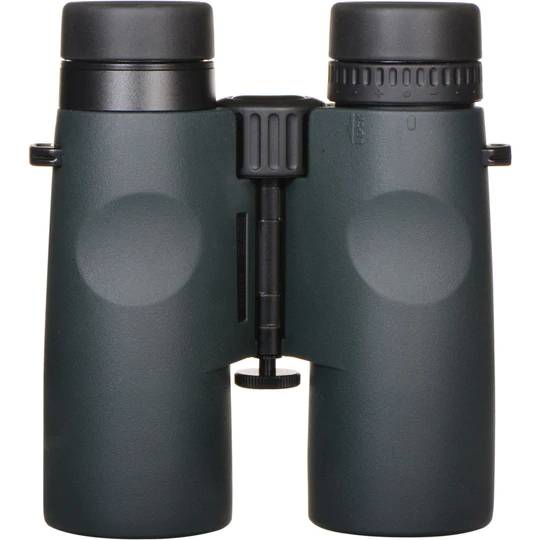 Back view of Pentax 10x43 Z-Series ZD ED binoculars showcasing the durable and ergonomic design ideal for birdwatching and outdoor adventures