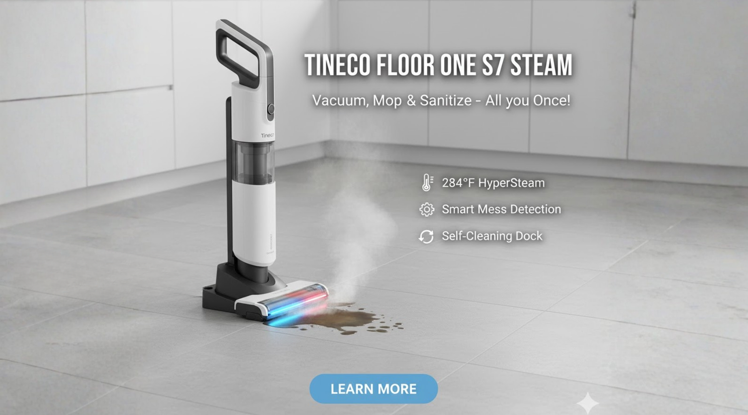 Tineco Floor One S7 Steam wet dry vacuum and mop
