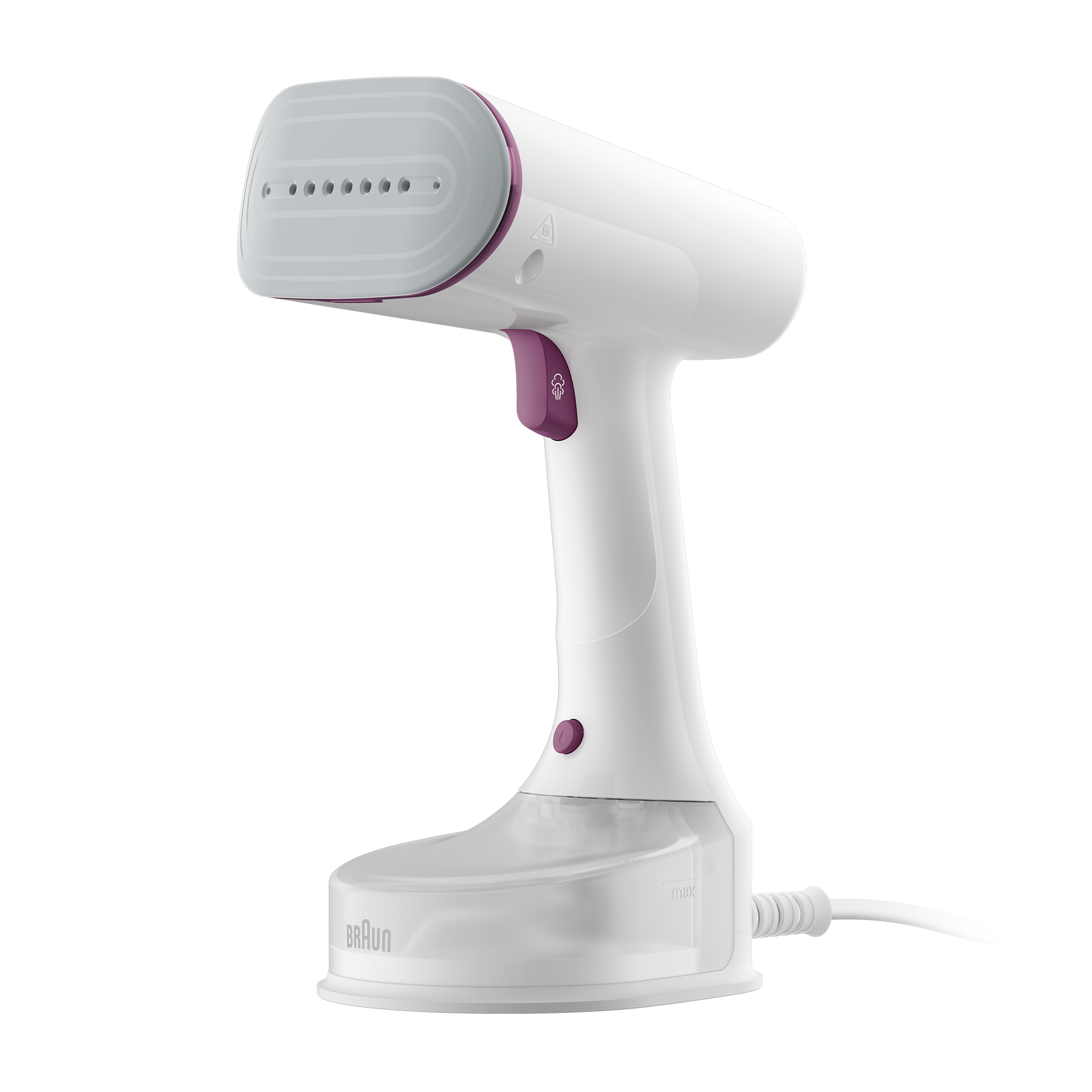 Braun QuickStyle 5 GS5011PU white and purple handheld garment steamer, 1200W
