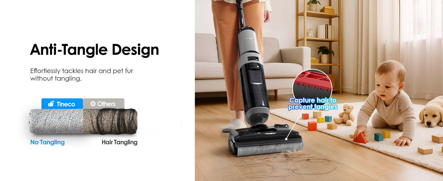 Tineco i5 Stretch anti-tangle brush roller