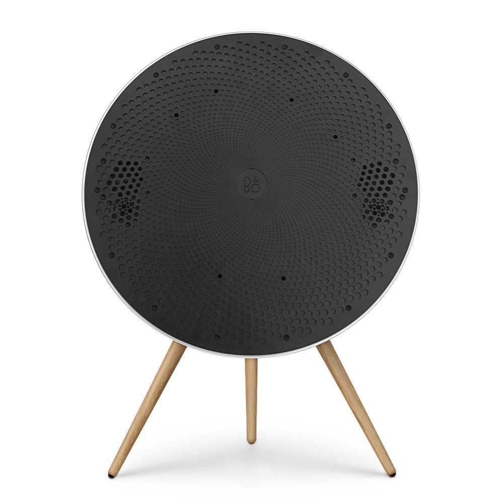 Bang & Olufsen Beosound A9 5th Gen in Natural Aluminium, rear view with cover removed