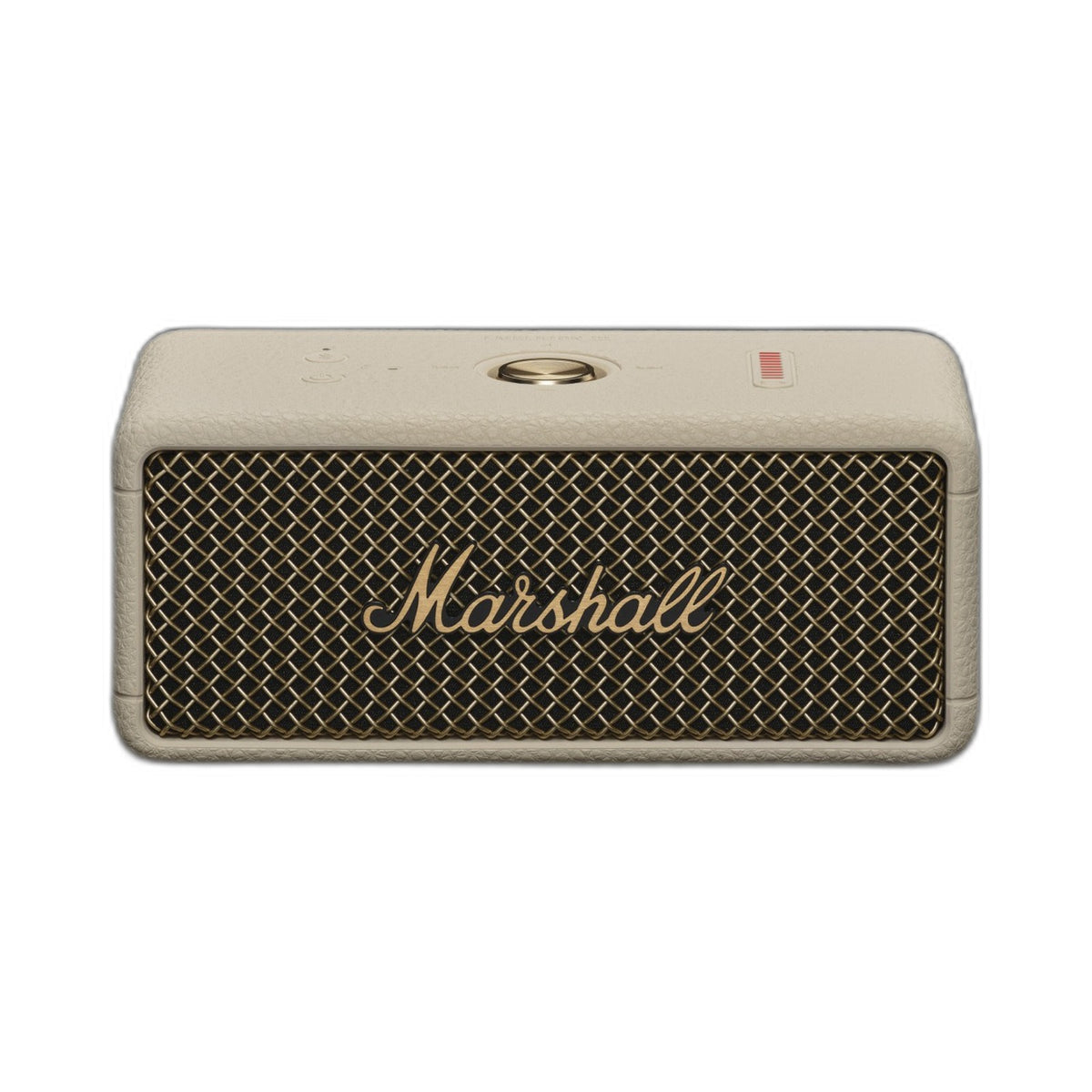 Marshall Emberton III portable Bluetooth speaker in Cream, front view on white background