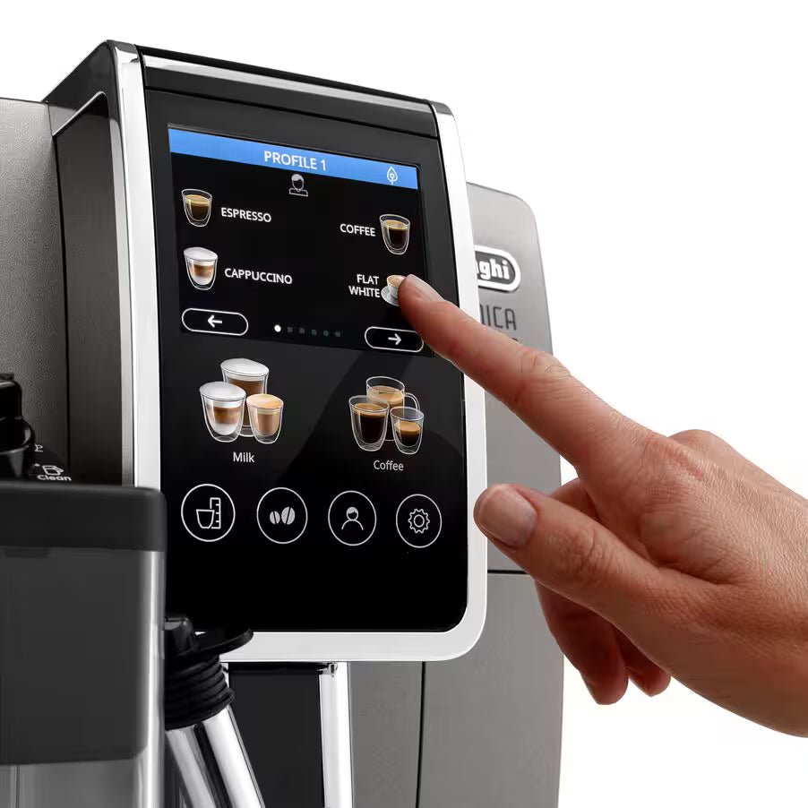 DeLonghi Dinamica Plus automatic coffee maker - Titanium Black -  ECAM380.95.TB