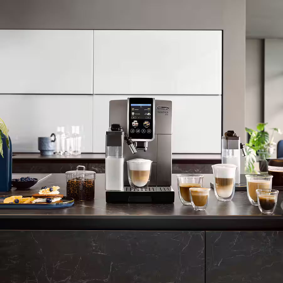 DeLonghi Dinamica Plus automatic coffee maker - Titanium Black -  ECAM380.95.TB