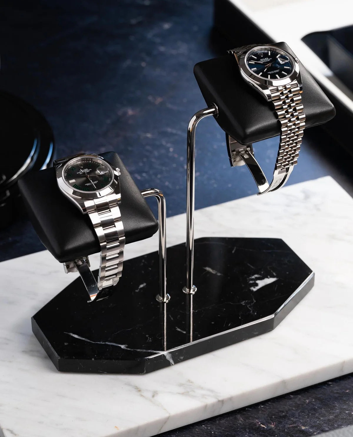 THE WATCH STAND 2.0 - SINGLE - BLACK & SILVER