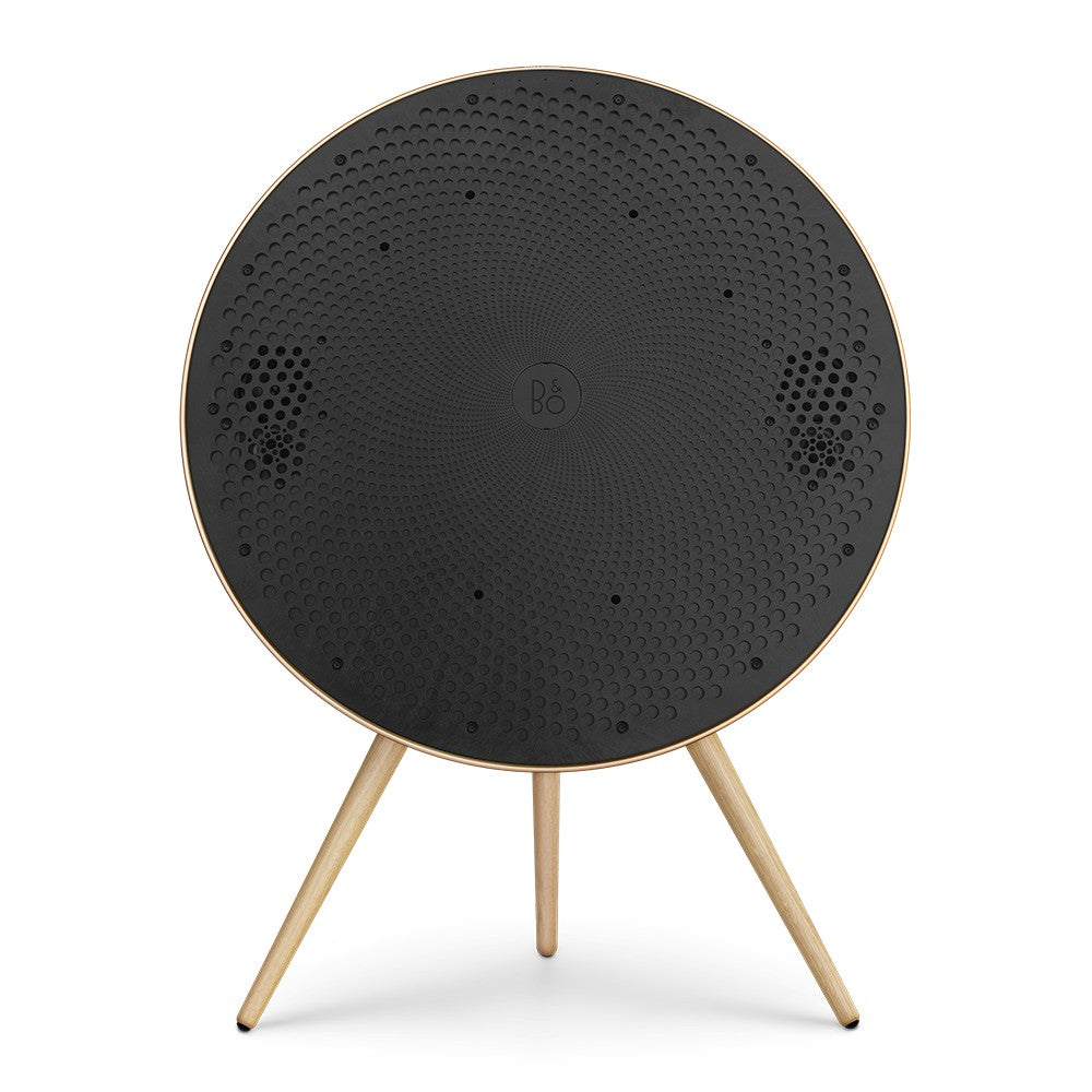 Bang & Olufsen Beosound A9 5th Gen in Gold Tone, rear view with cover removed