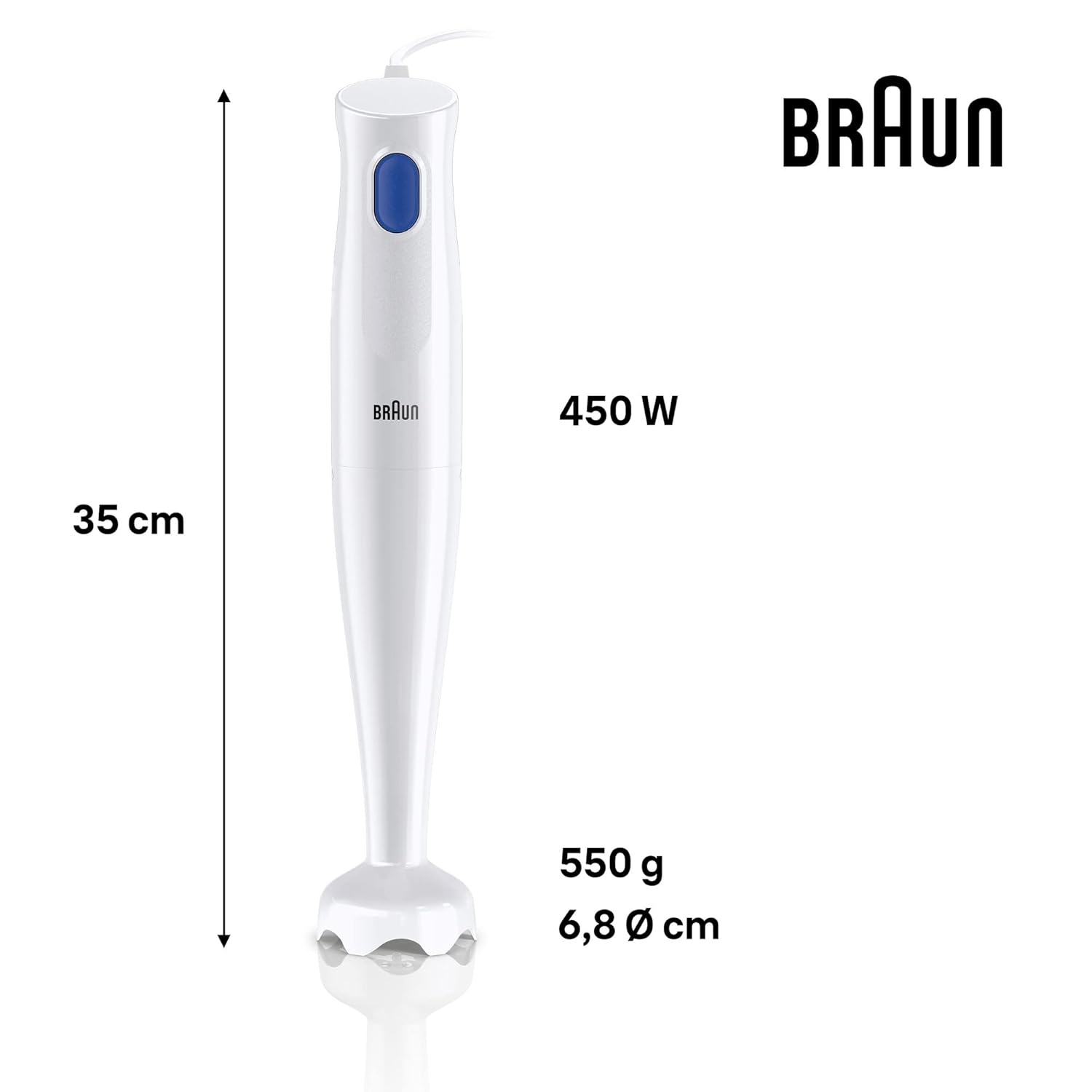 Braun MultiQuick 1 Hand Blender 450W with EasyTwist Technology