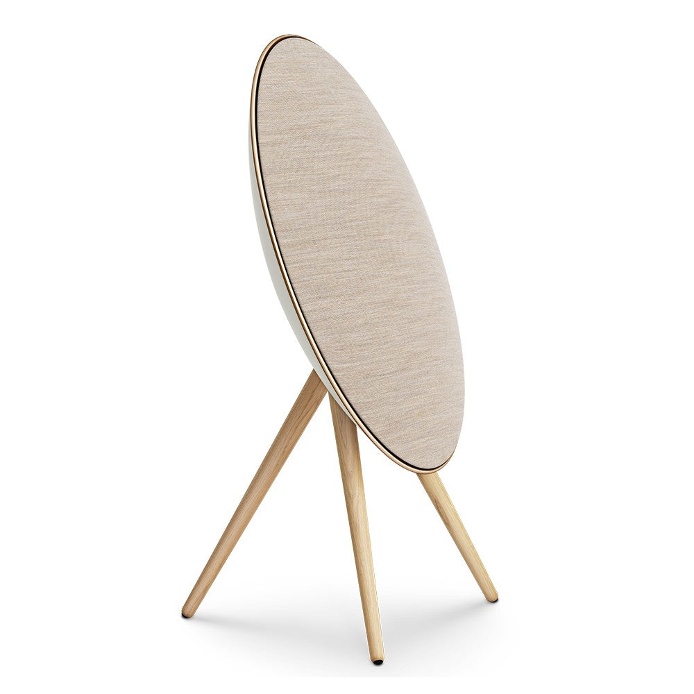 Bang & Olufsen Beosound A9 5th Gen in Gold Tone, side angle view