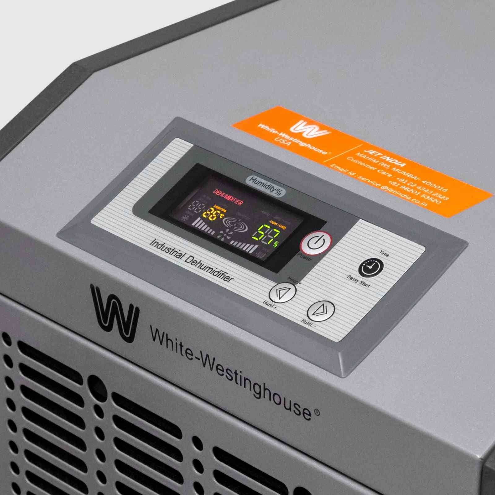 White Westinghouse Dehumidifier Industrial Refrigerant - 60 Liters [ Covers 6000 Cubic ft ]