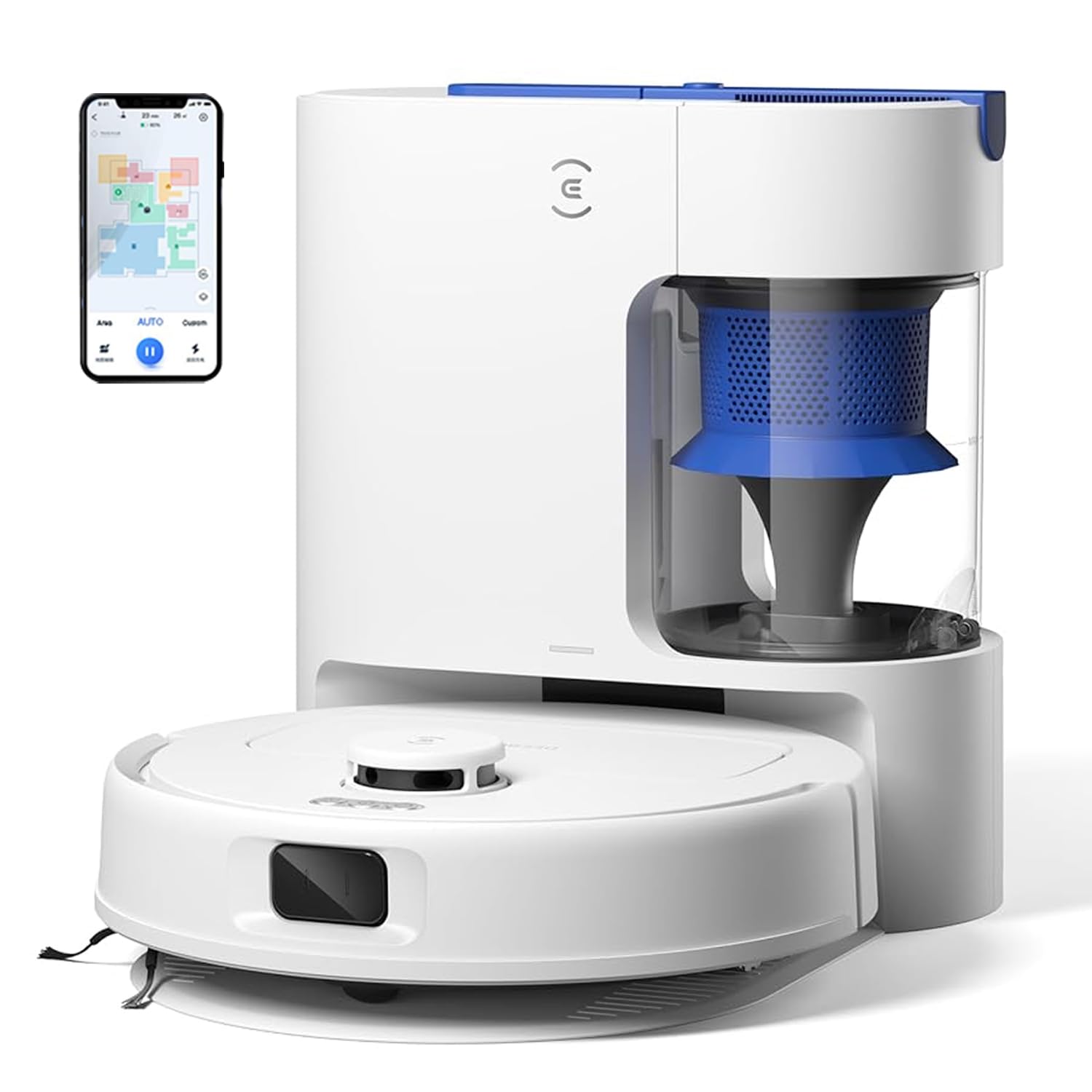 ECOVACS DEEBOT N30 Plus White 2 in 1 Robot Vacuum & Mop