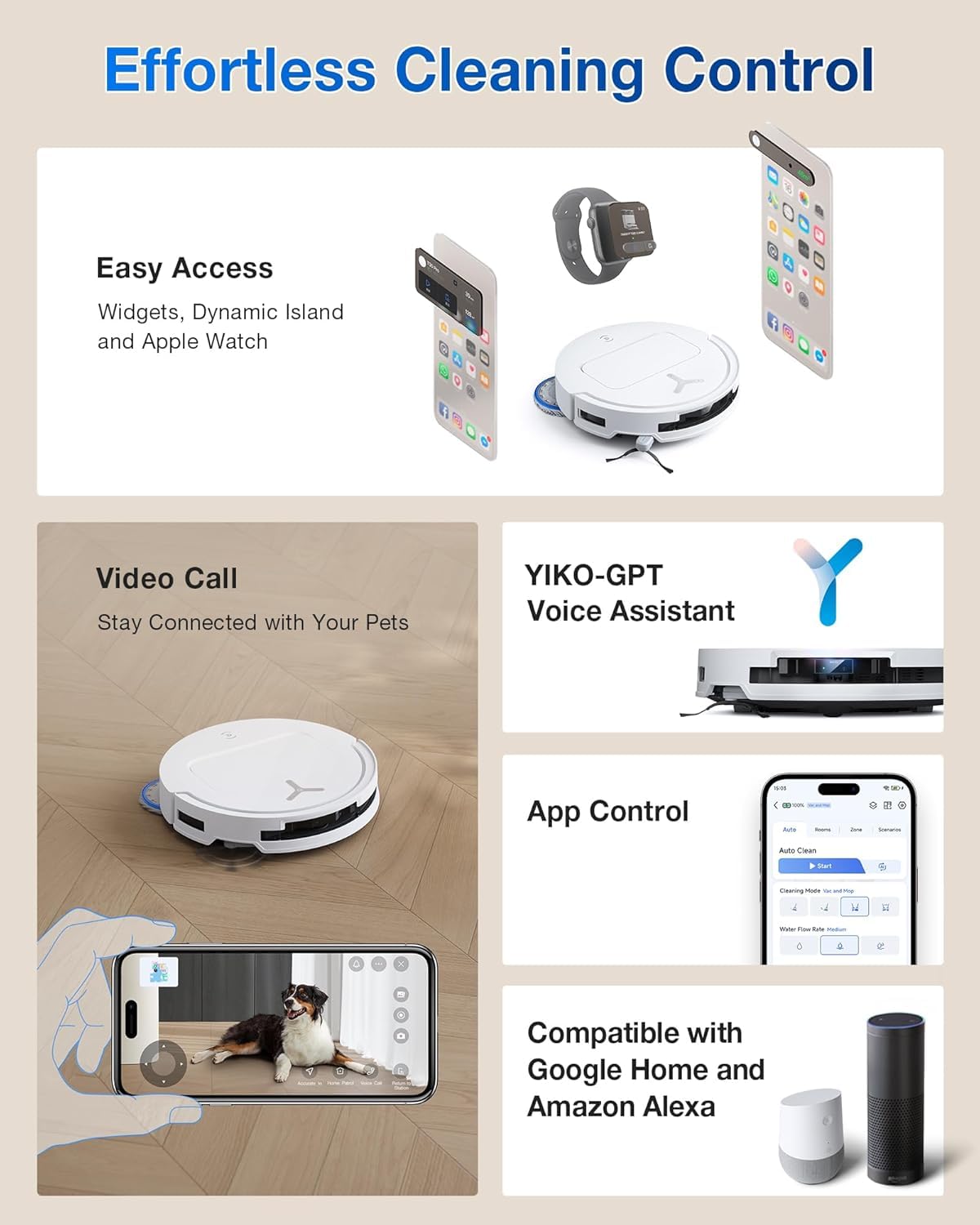 ECOVACS DEEBOT T50 PRO Omni (2 in 1 Robot Vacuum Cleaner & Mop)