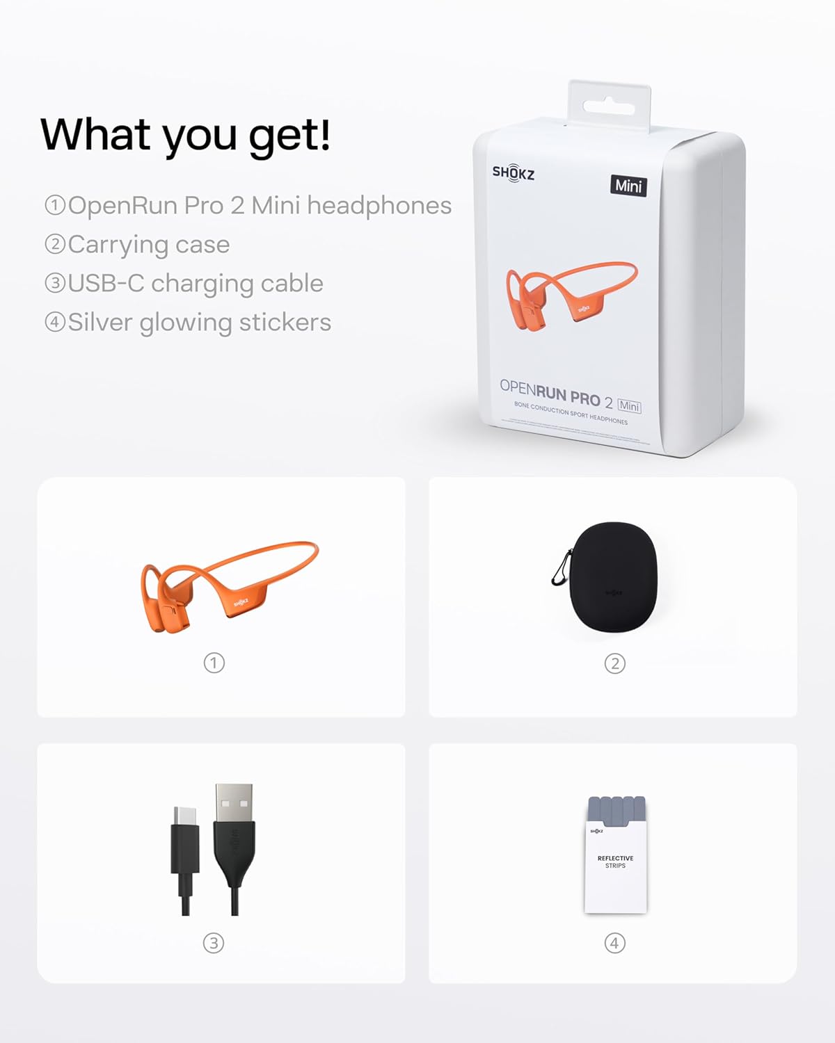 SHOKZ Openrun Pro 2 Mini Bone Conduction Sport Headphones