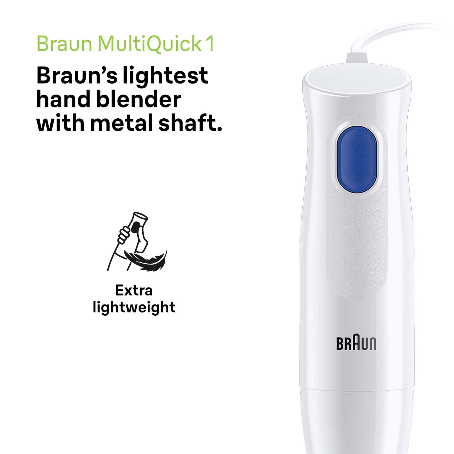 Braun MultiQuick 1 Hand Blender 450W with 600ml Beaker