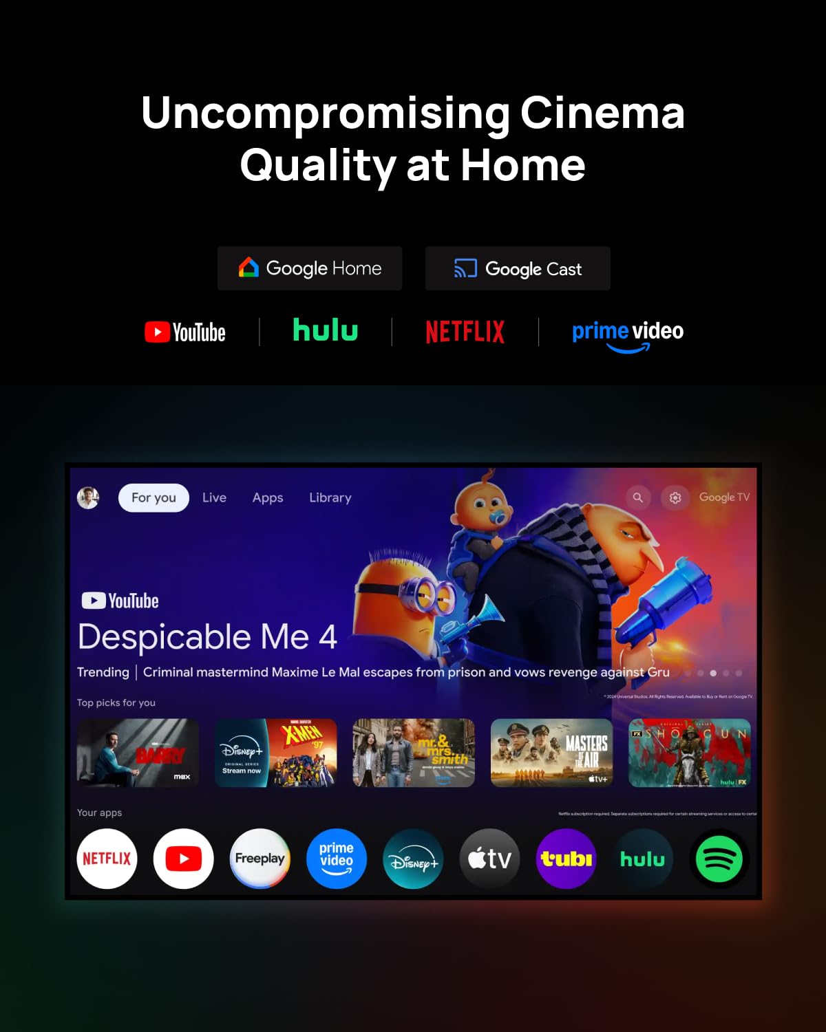 XGIMI 2025 New Launch Horizon 20 4K RGB Triple Laser Home Projector