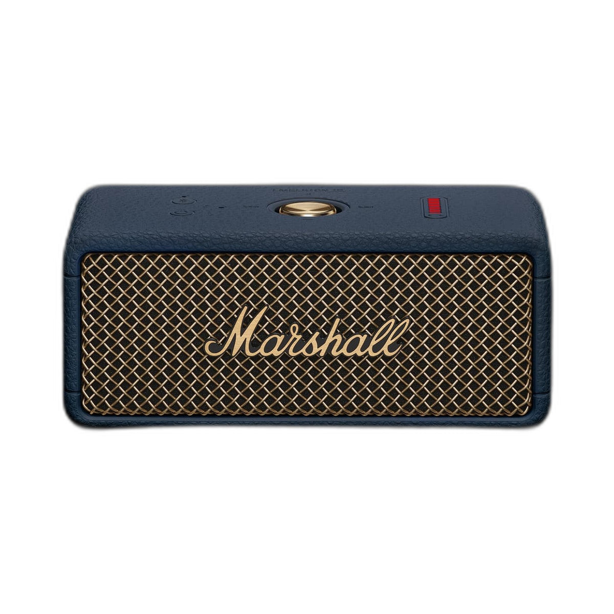 Marshall Emberton III portable Bluetooth speaker in Midnight Blue, front view on white background