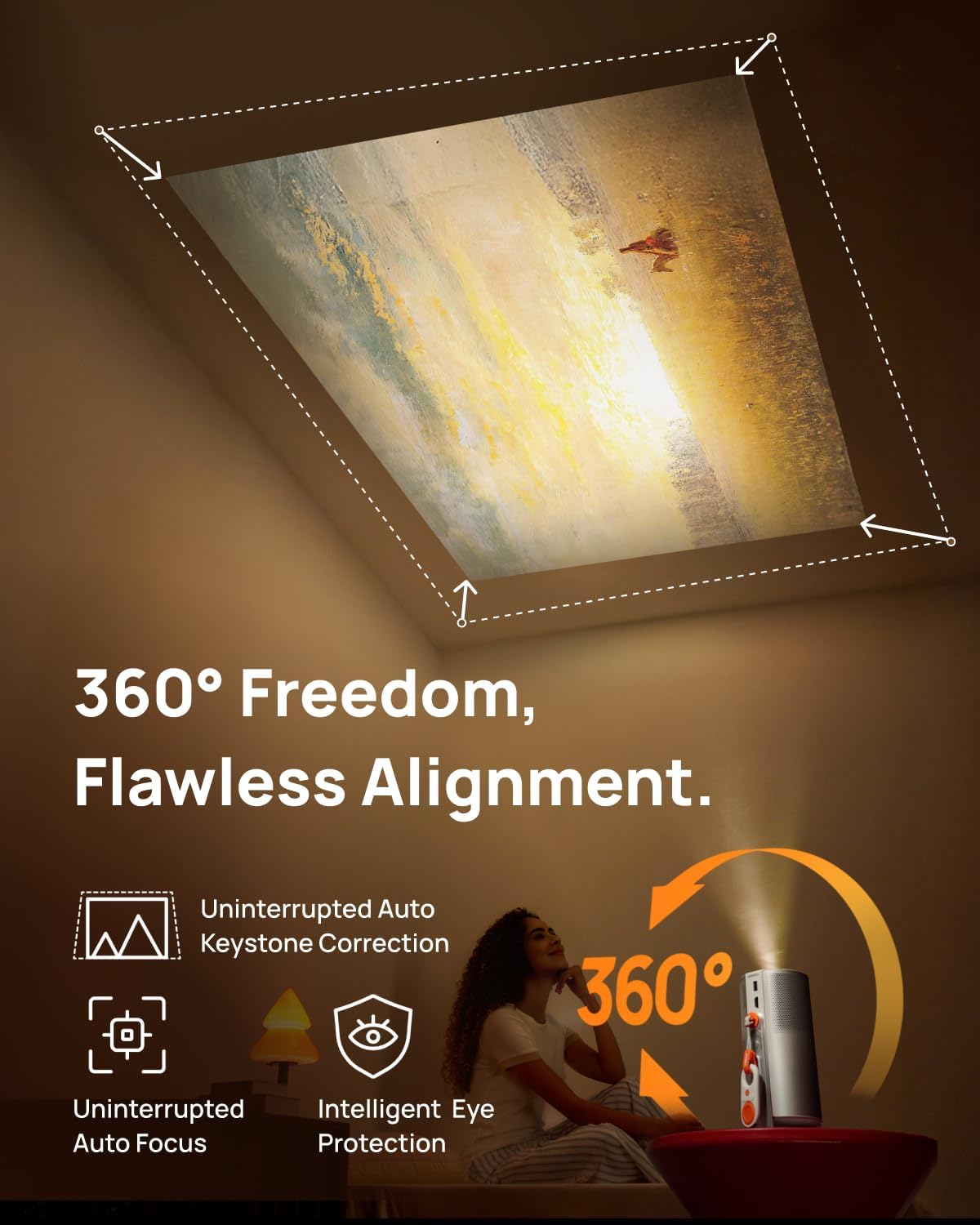 XGIMI MOGO 4 BUNDLE SET| Full HD Portable Projector+ PowerBase Stand +1x Filter