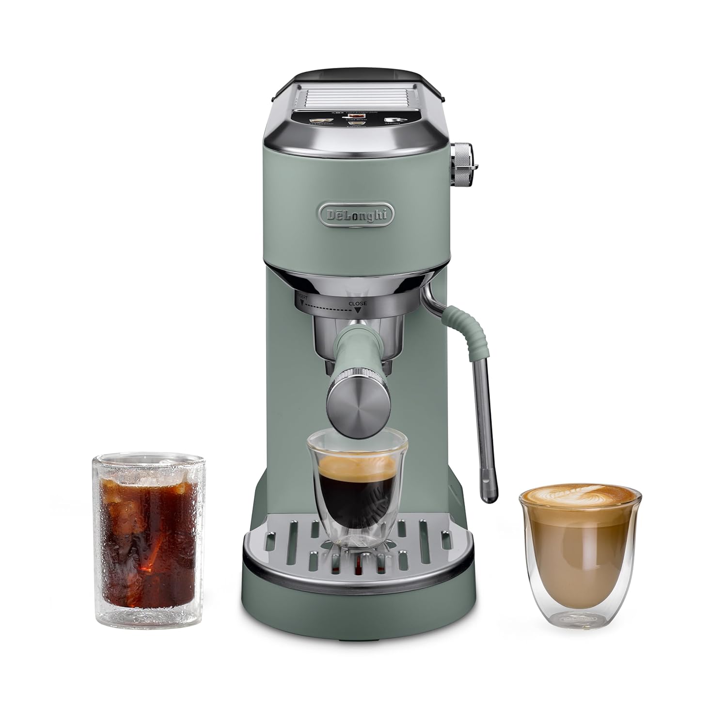De’Longhi Dedica Duo Cold Brew Espresso Machine with Milk Frother