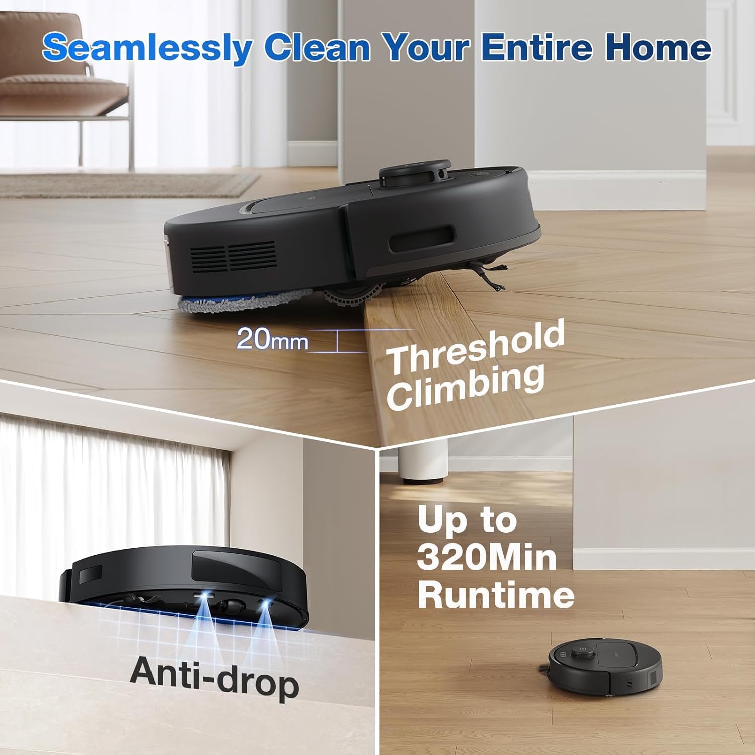 ECOVACS DEEBOT N30 PRO Omni (2 in 1 Robotic Vacuum Cleaner & Mop)