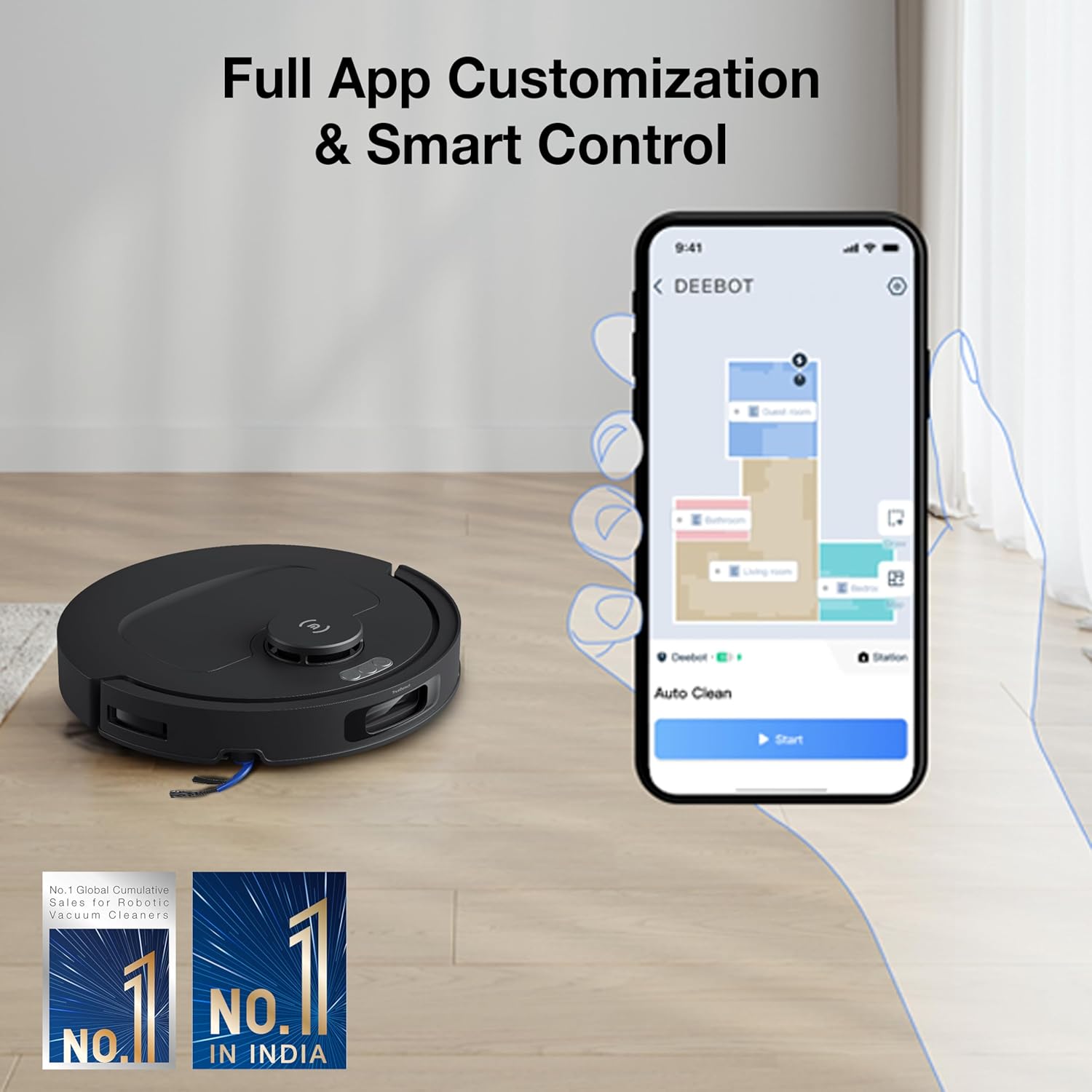 Ecovacs Deebot N50 PRO Omni 2 in 1 Robotic Vacuum Cleaner & Mop