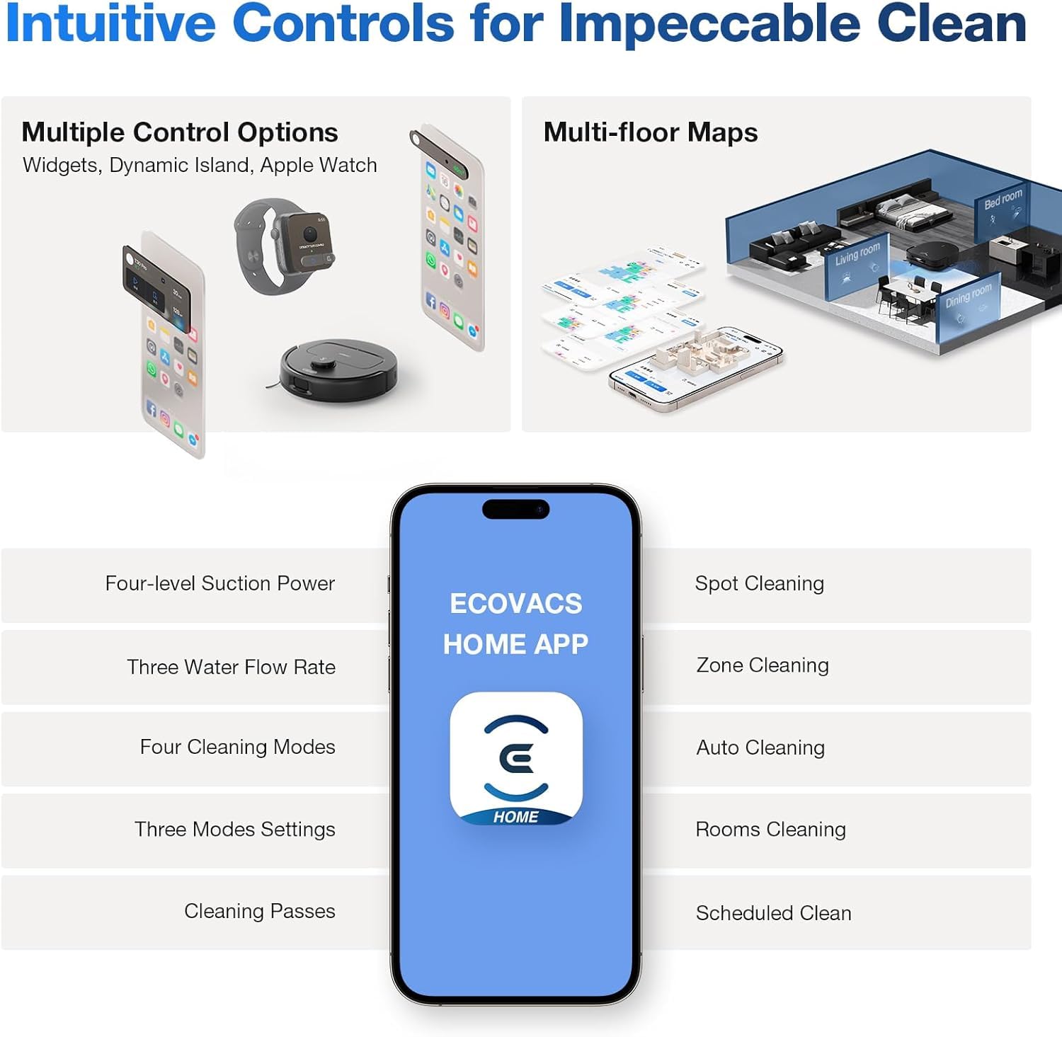 ECOVACS DEEBOT N30 PRO Omni (2 in 1 Robotic Vacuum Cleaner & Mop)