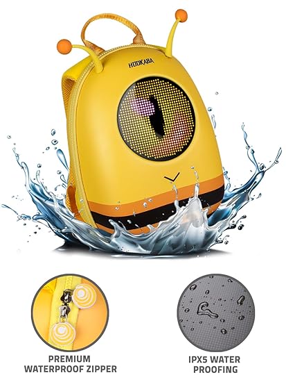 Hookaba GlowBuddy LED Eyes Backpack | Kids Smart Bag With App Control