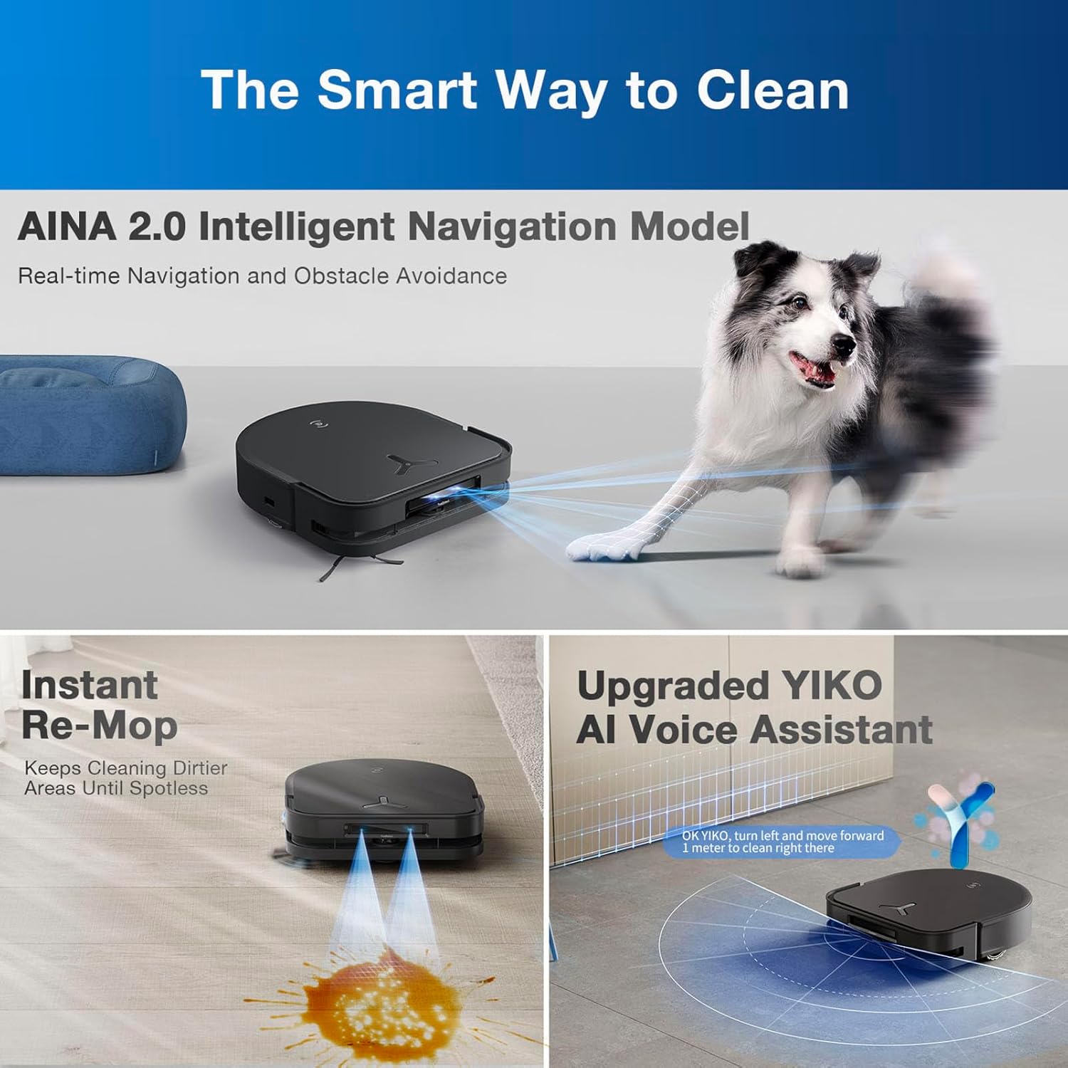 ECOVACS DEEBOT X5 PRO Omni (NextGEN 2 in 1 Robot Vacuum Cleaner & Mop)