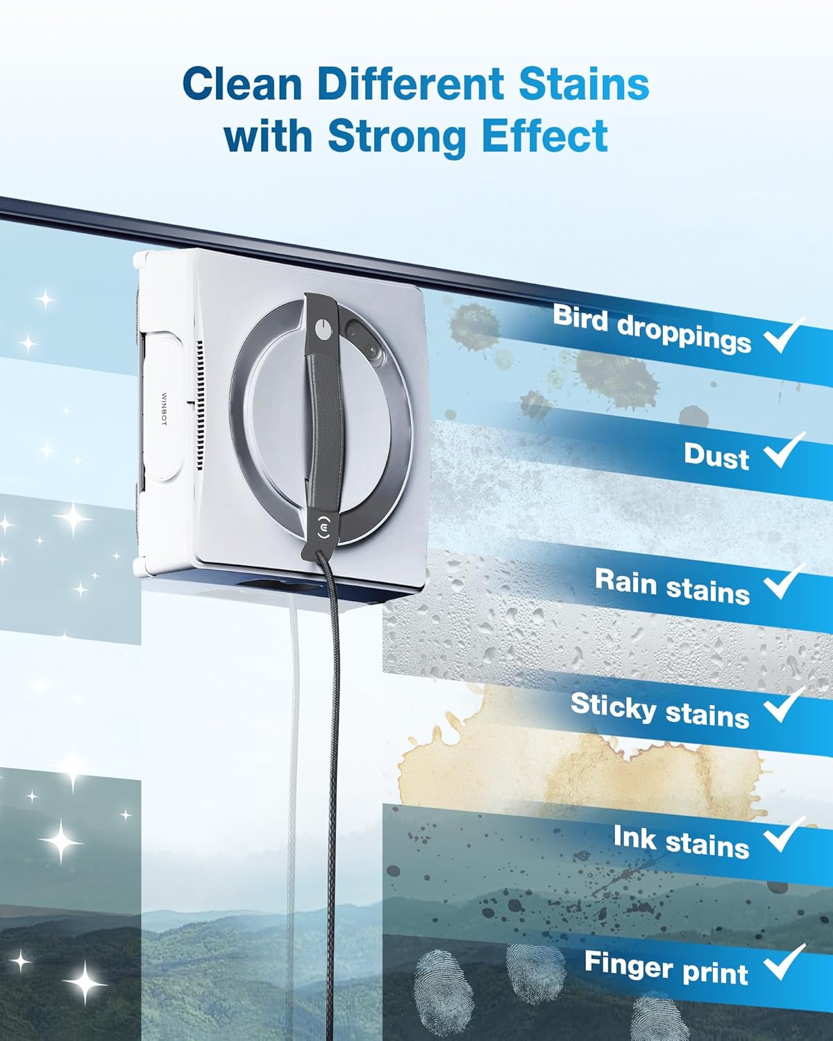 ECOVACS Winbot W2 Pro Omni Portable Window Cleaning Robot