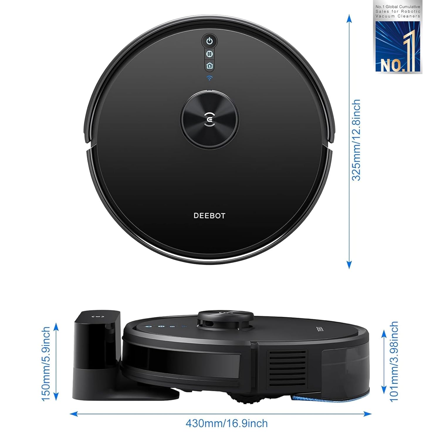 ECOVACS DEEBOT Y1 PRO (2 in 1 Robot Vacuum Cleaner & Mop)