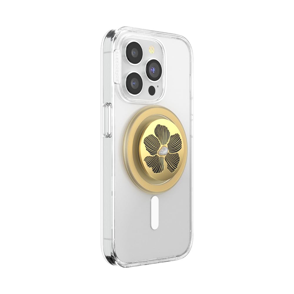 PopSockets Enamel Mae Flower with Pearl PopGrip for MagSafe