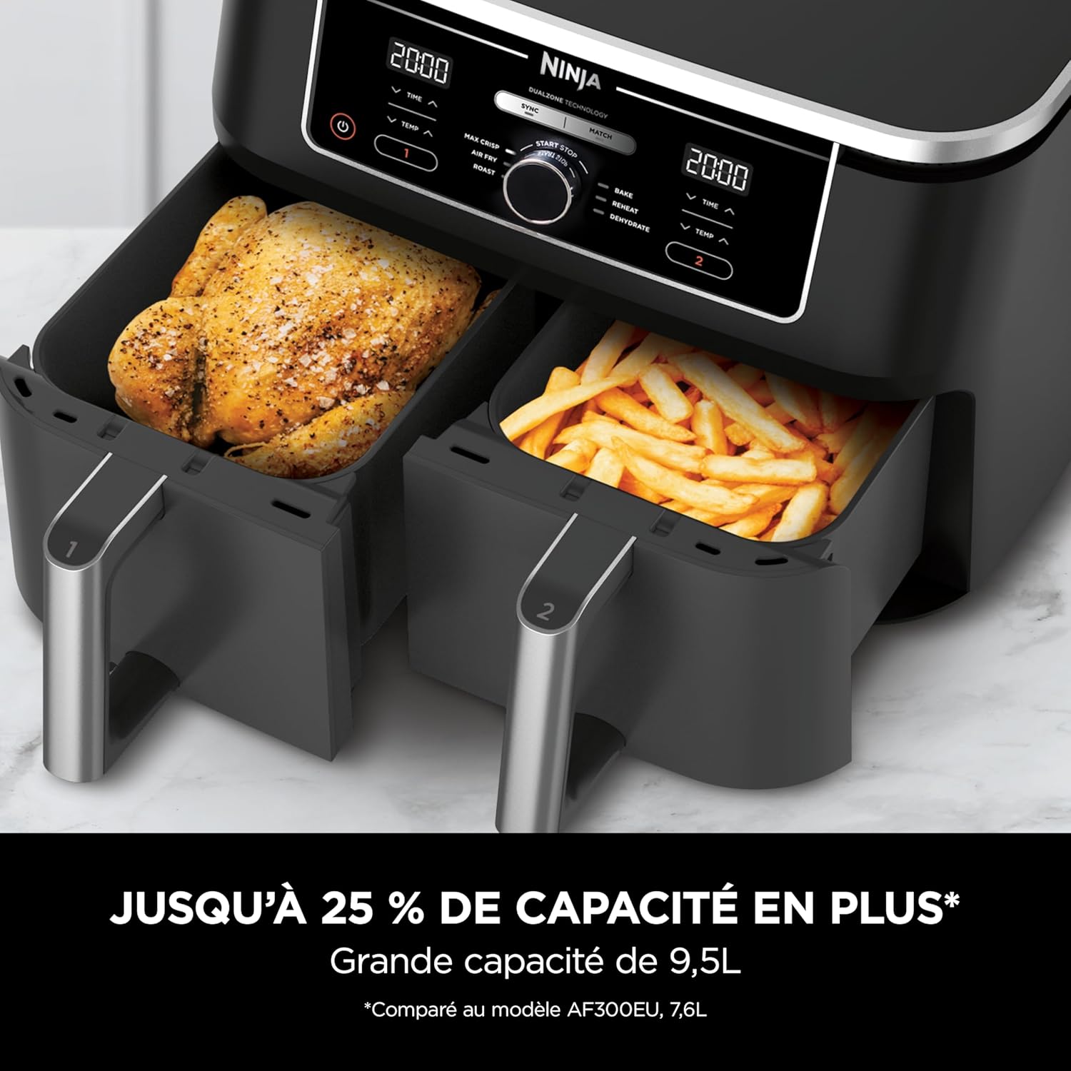 ニャー様【フォロリピ様】 Ninja Foodi Max Dual Zone Air Fryer AF400 | Buy Ninja Online India