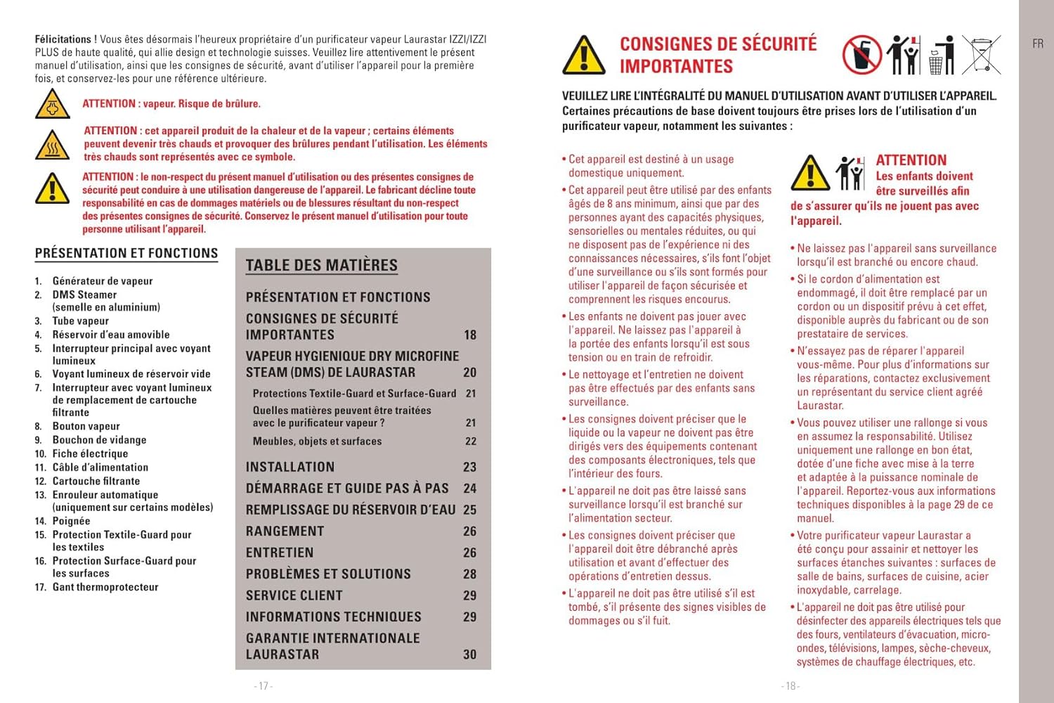 Laurastar IZZI Plus 2-in-1 Garment Steamer