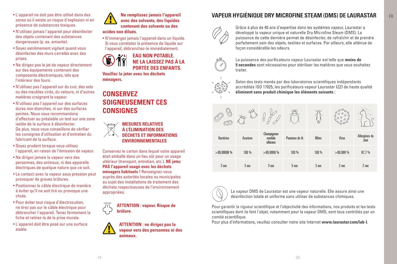 Laurastar IZZI Plus 2-in-1 Garment Steamer