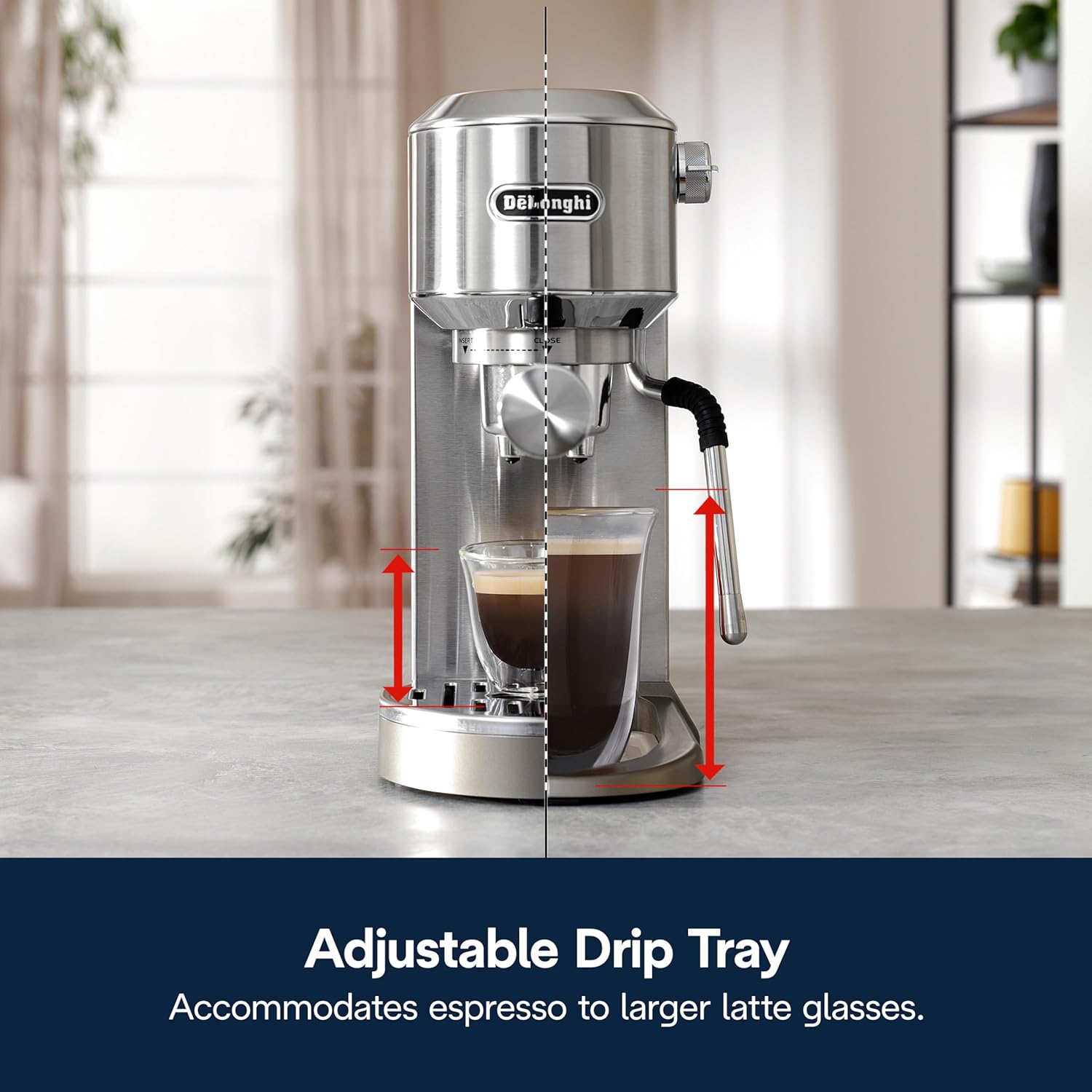 De’Longhi Dedica Duo Cold Brew Espresso Machine with Milk Frother