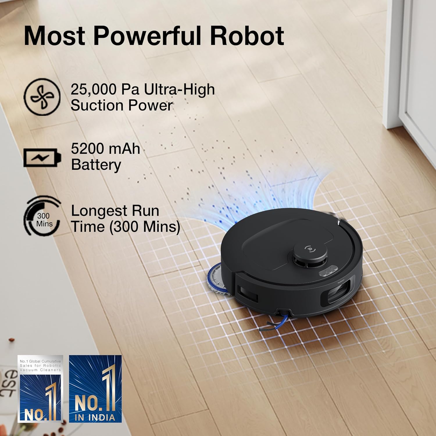 Ecovacs Deebot N50 PRO Omni 2 in 1 Robotic Vacuum Cleaner & Mop