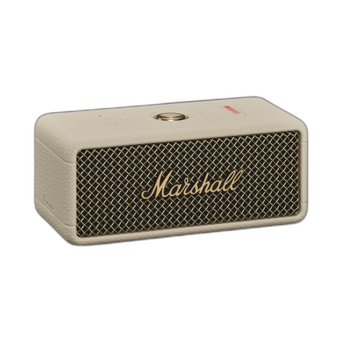 Marshall Emberton III portable Bluetooth speaker in Cream, angled front view on white background