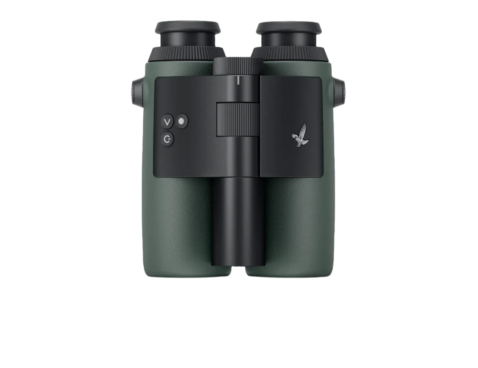 AX Visio smart binoculars with SWAROVISION technology, featuring compact design, dual eyepieces, and user-friendly control buttons for advanced functionality.