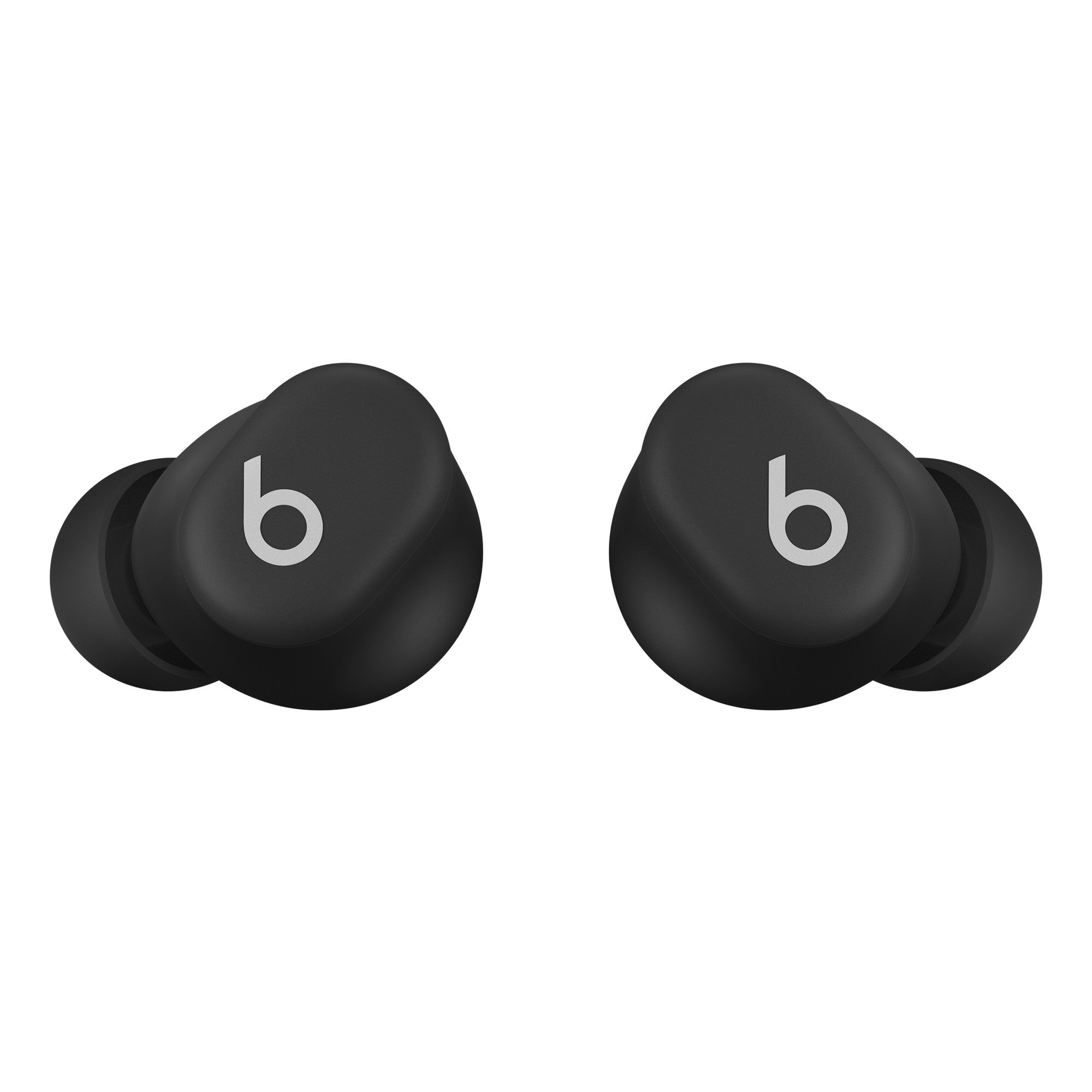 Wireless noise-canceling earbuds with black matte finish and ergonomic design.