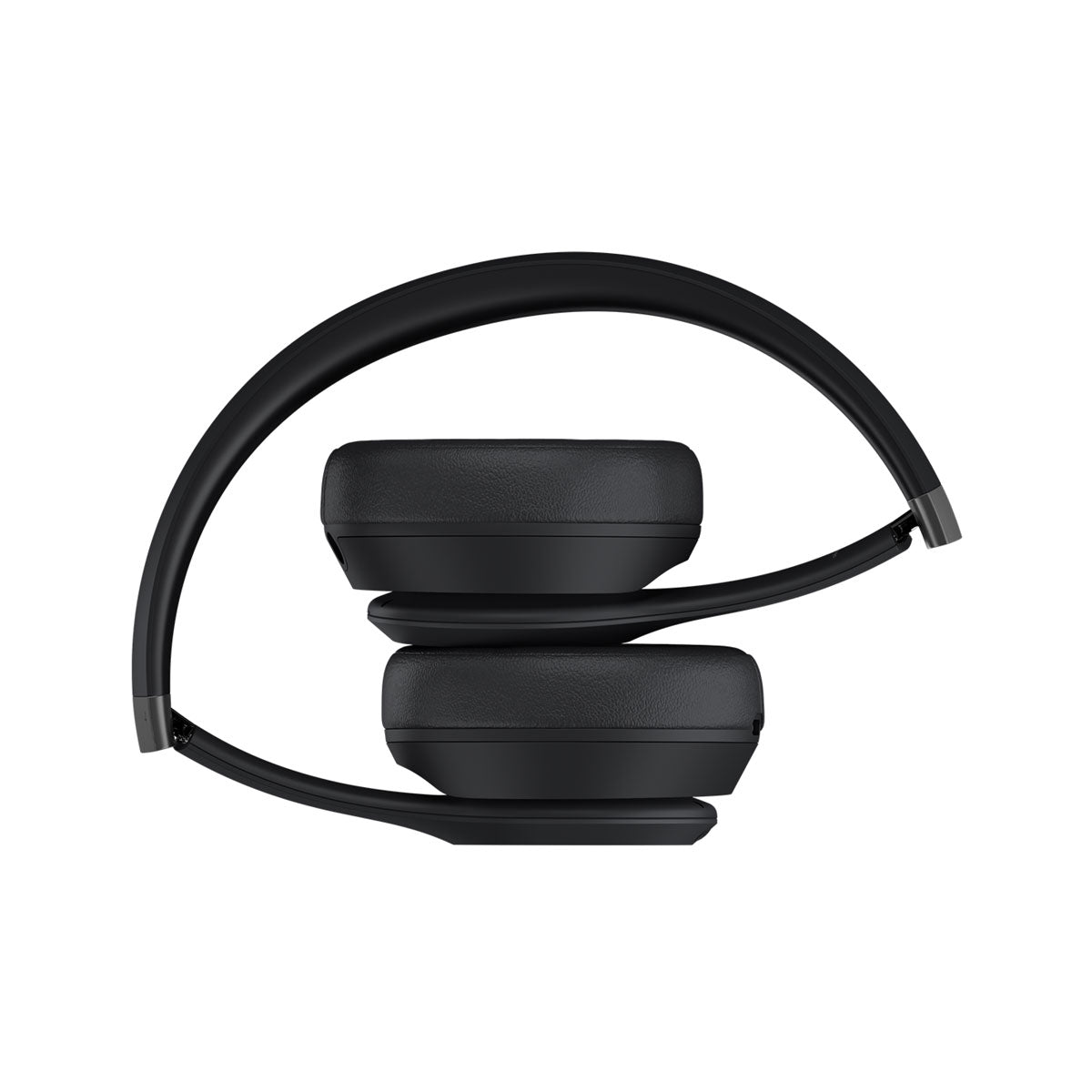 "Folded black Beats by Dre over-ear headphones showcasing compact and portable design for convenient storage and travel."