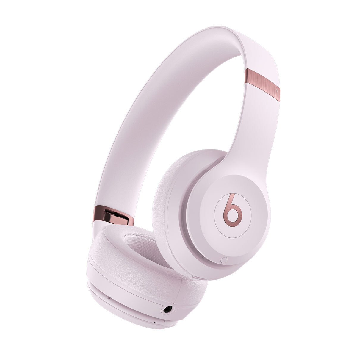 "Beats by Dre pastel purple wireless over-ear headphones featuring a sleek design with rose gold accents, emphasizing premium sound quality and style."