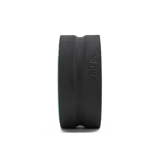 Chirp Wheel+ 10 inch wheel front view showing the Spinal Canal centre channel