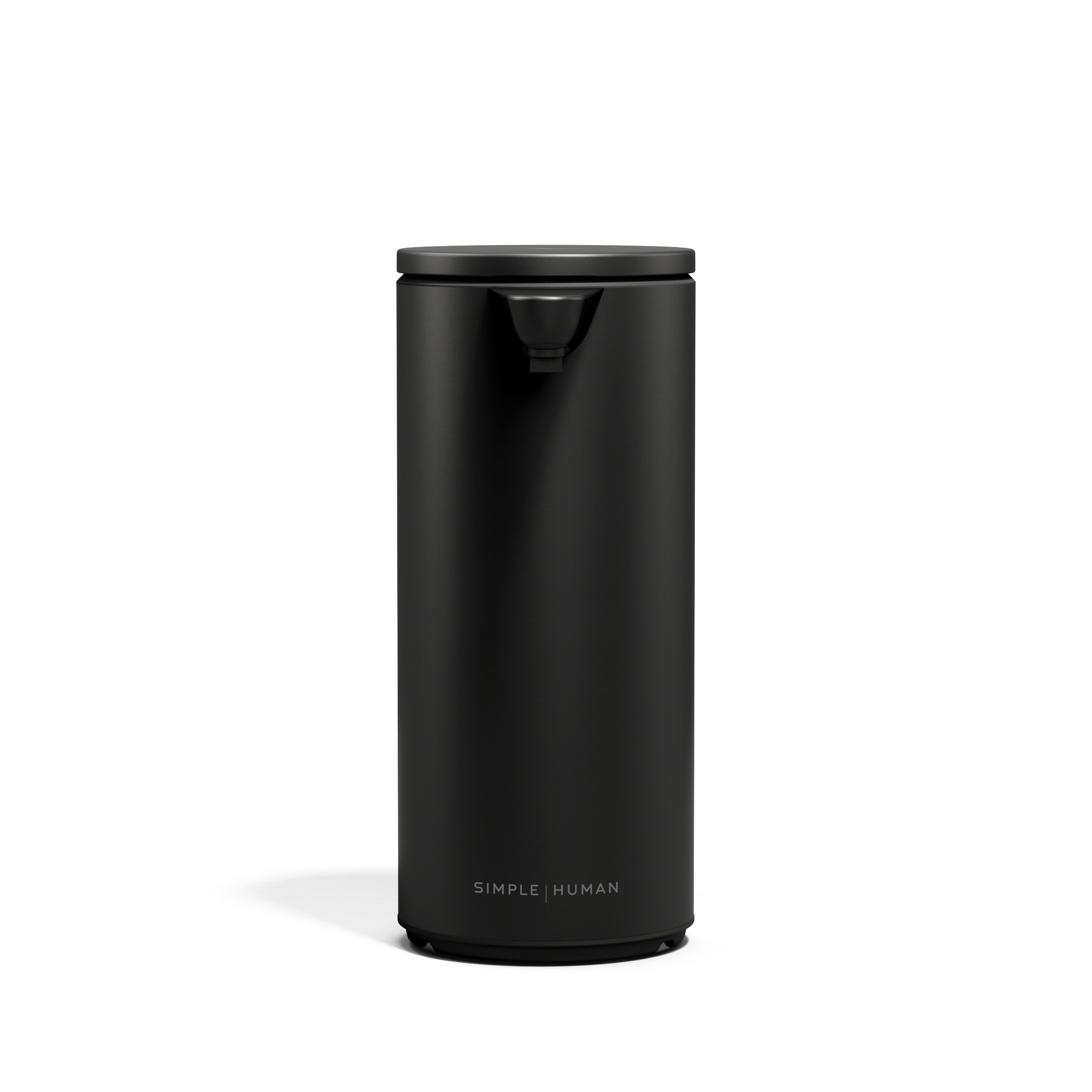 Simplehuman 9 oz rechargeable liquid sensor pump in matte black steel