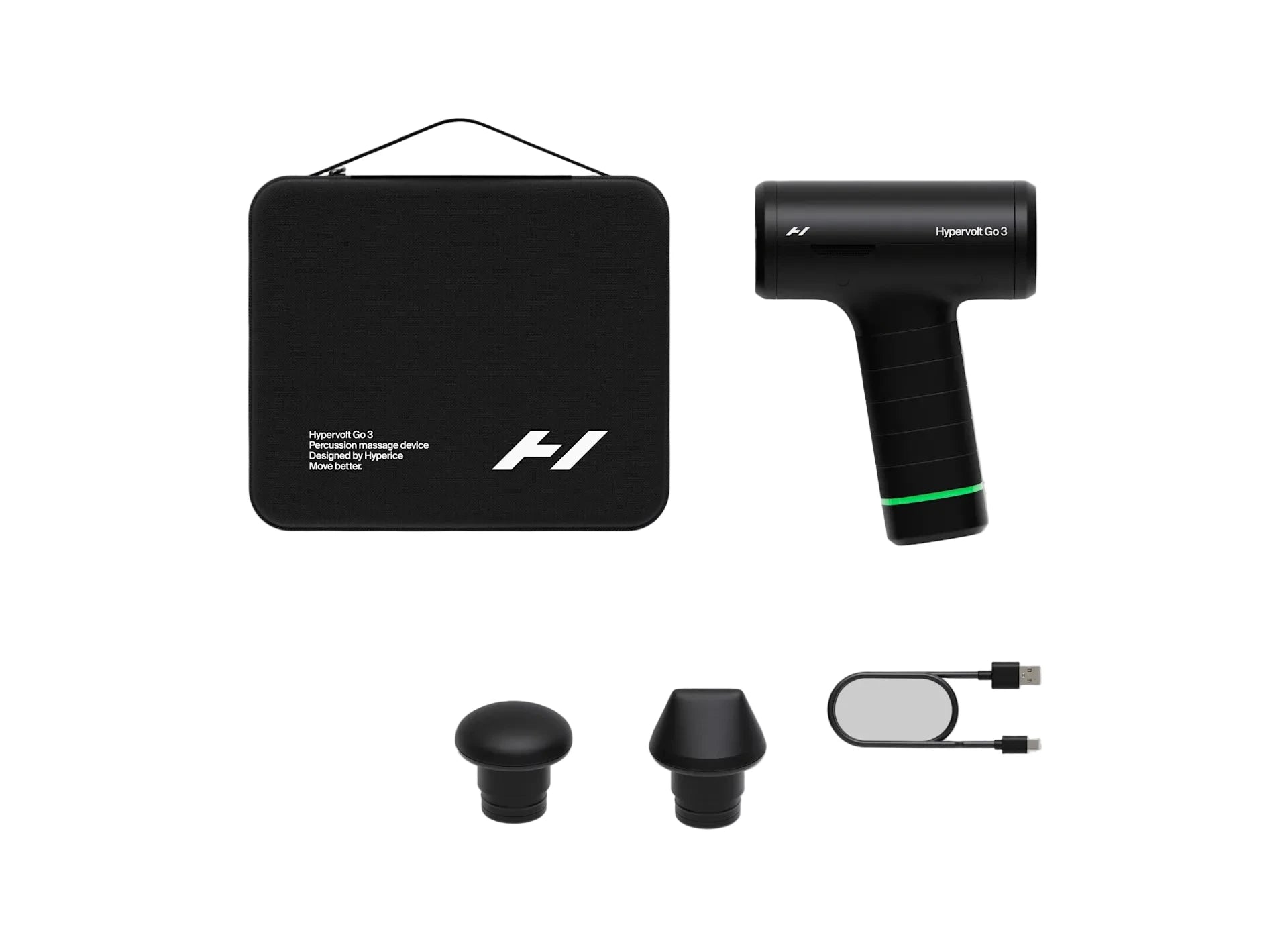 Hypervolt go 3 what is in the box